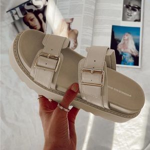Princess Polly Cream Ma Belle sandals